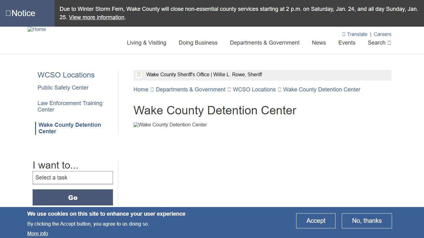 Wake County Detention Center Wake County Government